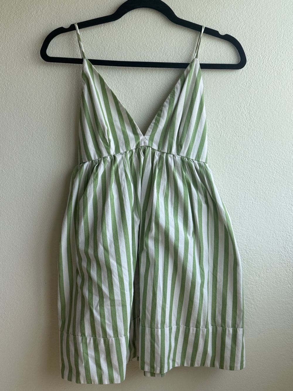 Abercrombie & Fitch Green and White Striped Girls One-Piece